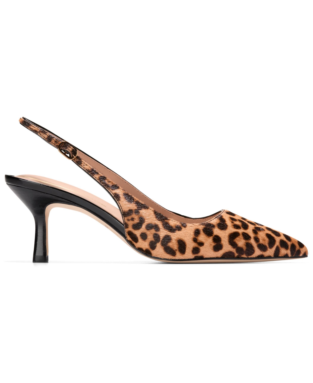 Cole Haan Hansell Slingback Pointed Toe Pump In Animal Print