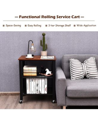 3-Tier Kitchen Utility Industrial Cart with Storage