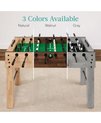 Full Size 54in Regulation Foosball Table for Home, Game Room w/ 2 Balls, 2 Cup Holders