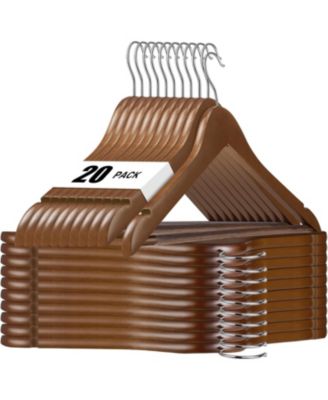 Premium Coat & Suit Heavy Duty Wooden Hangers