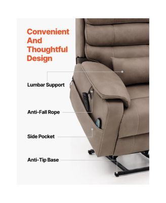 Dual Motor Power Recliner Sofa with Massage, Heat, Cup Holders, and Wireless Charging