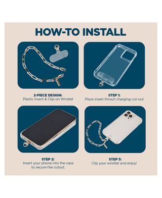 Chunky Chain Phone Wristlet-Gold