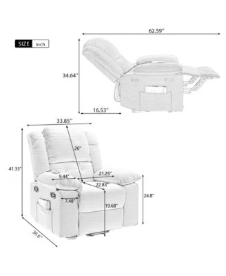 Massage Recliner,Power Lift Chair for Elderly with Adjustable Massage and Heating Function,Recliner Chair