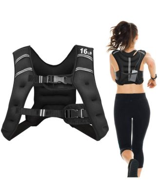 Training Weight Vest Workout Equipment with Adjustable Buckles and Mesh Bag