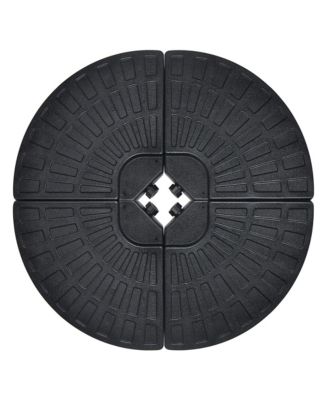 Patio 4PCS 185lbs Heavy Duty Cantilever Offset Umbrella Base Stand Water Outdoor