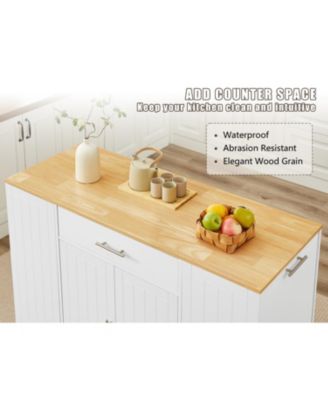 Drawers and Trash Storage Kitchen Island