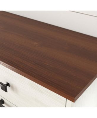 CASAINC Kitchen Cabinet Double Tilt Out Trash for 20 Gallon Trash Cans, Free Standing Recycling Cabinet with Hideaway Drawer