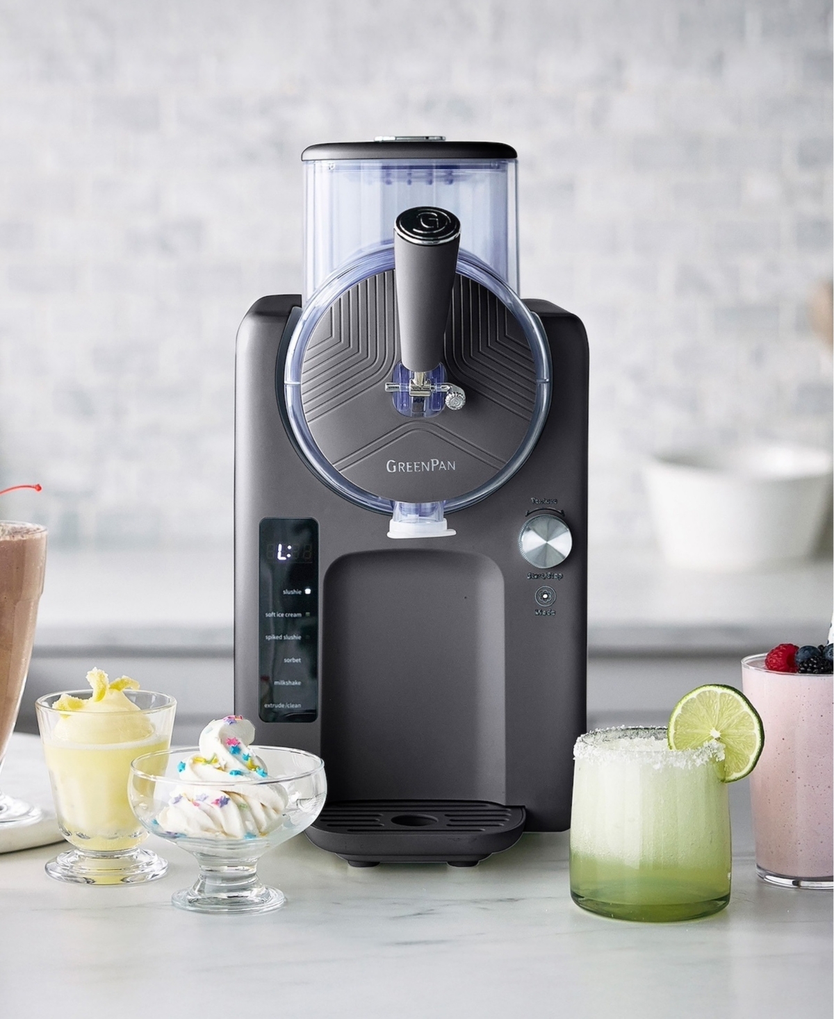 Greenpan Frost Ice Cream & Frozen Drink Maker In Black