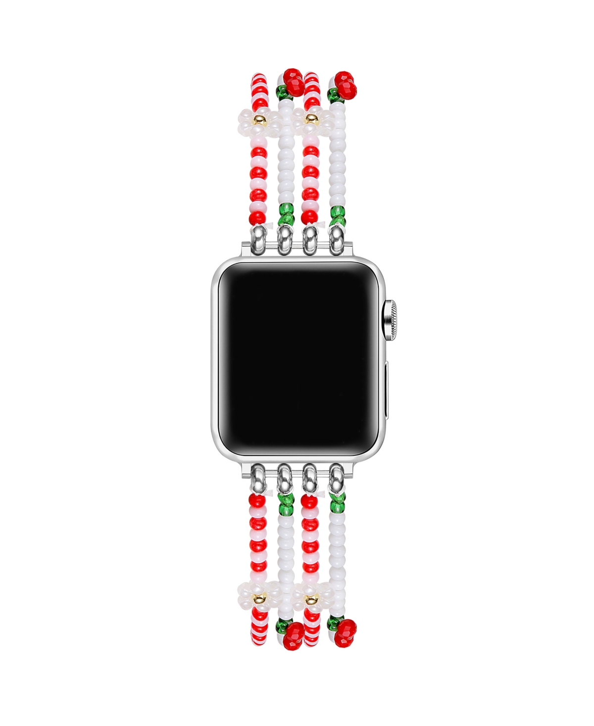 Cherry Beaded Band for Apple Watch - Cherry Floral