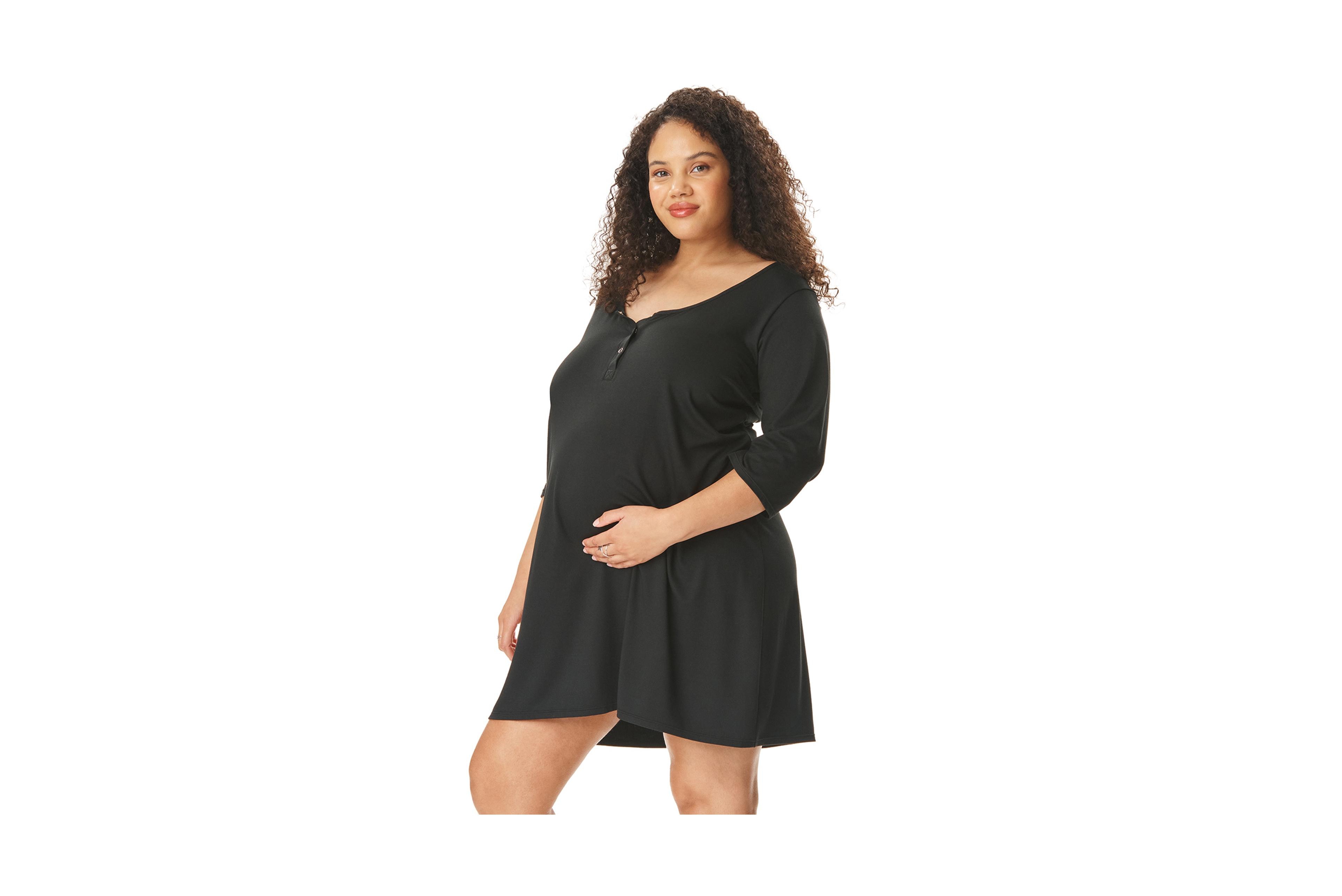 Motherhood Women's Maternity Sleep Henely Nightgown with Nursing Access