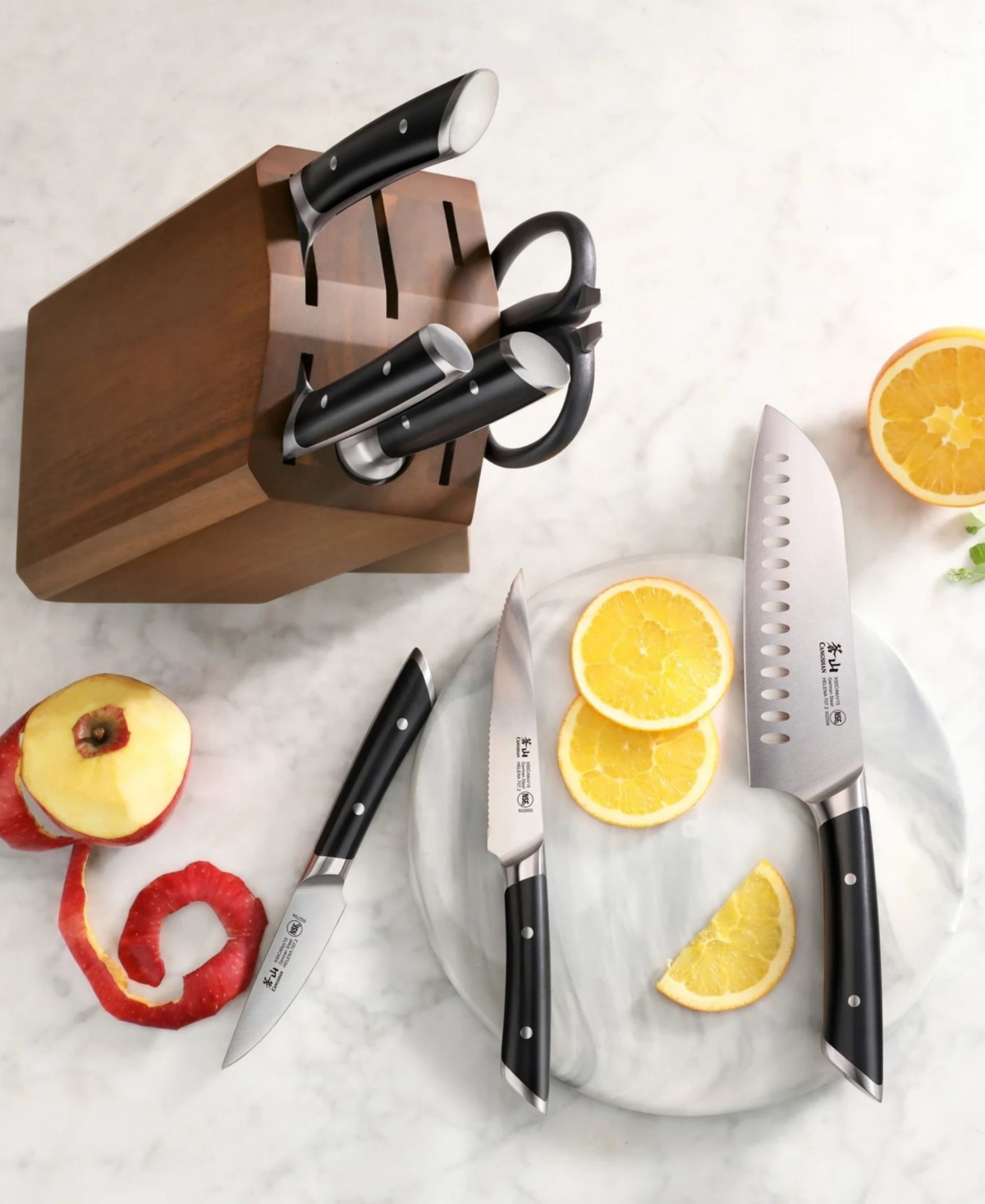 Cangshan Canghshan Helena Series 8-pc. Knife Block Set In Black