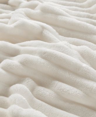 Ribbed Plush Blanket, Full/Queen, Macy's Exclusive