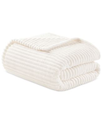 Arch Studio Ribbed Plush Blanket, Macy's Exclusive - Macy's