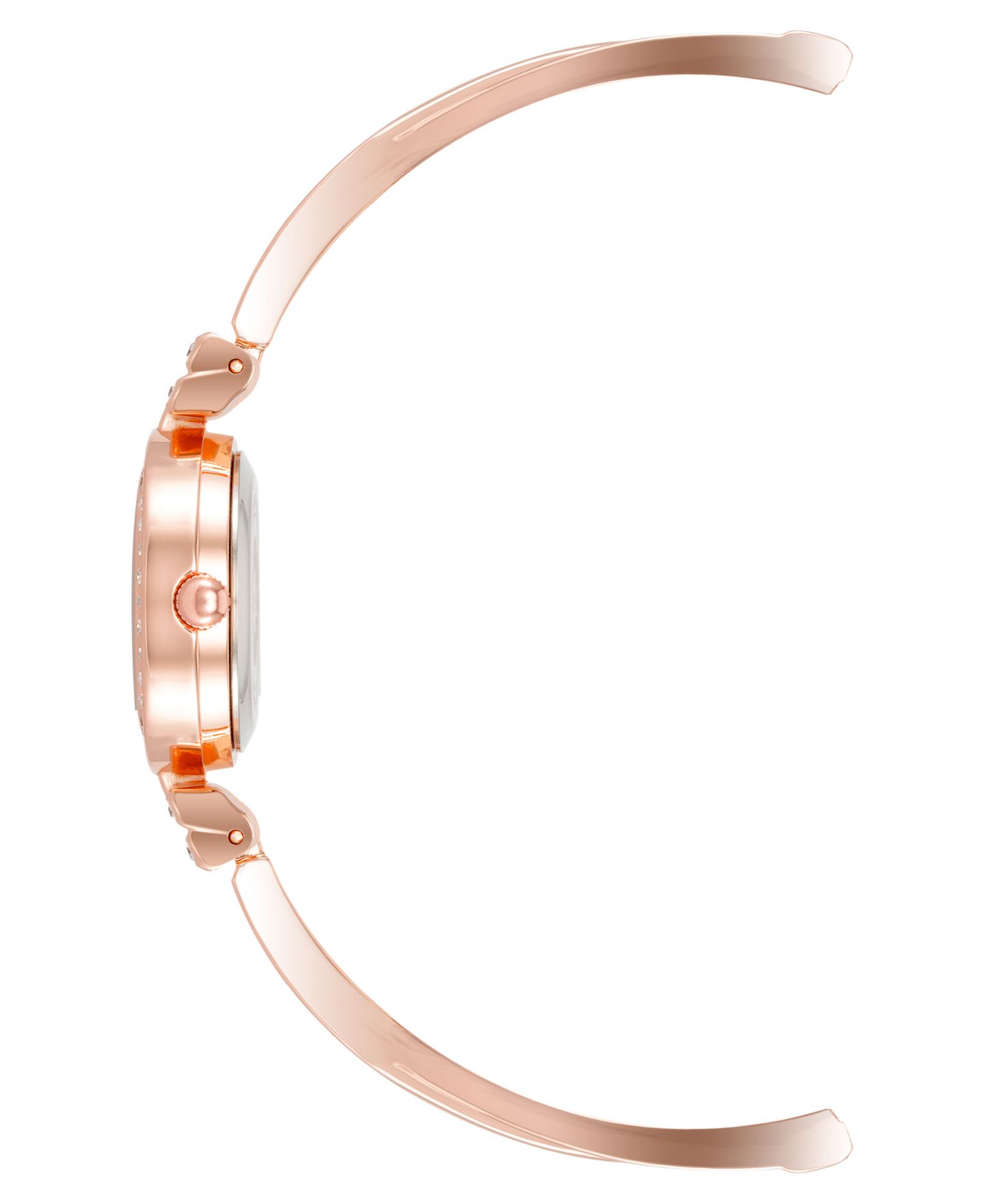 Женские часы Anne Klein Quartz Rose Gold-Tone Metal Alloy Bangle Watch Set, 24mm — фото 2