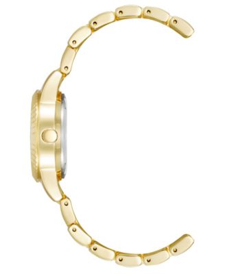 Women's Quartz Gold-Tone Alloy Bracelet Watch, 30mm