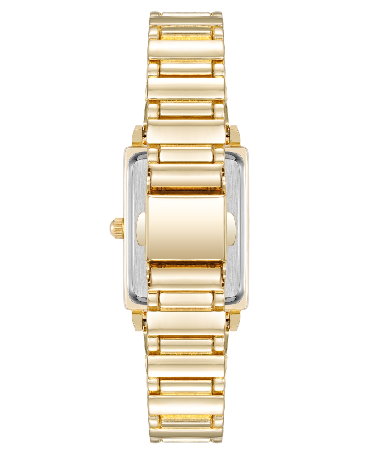 Anne Klein Women's Quartz Rectangular Gold-Tone Metal Alloy Watch