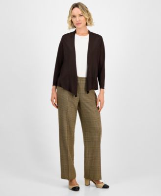 Women's Long Sleeve Cardigan Sweater, Regular & Petite