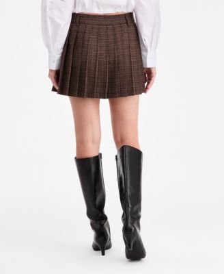 Women's Plaid Pleated Mini Skort, Macy's Exclusive