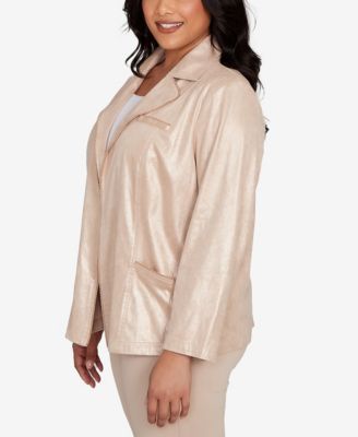 Plus Size Urban Legend Pull On Shimmer Jacket