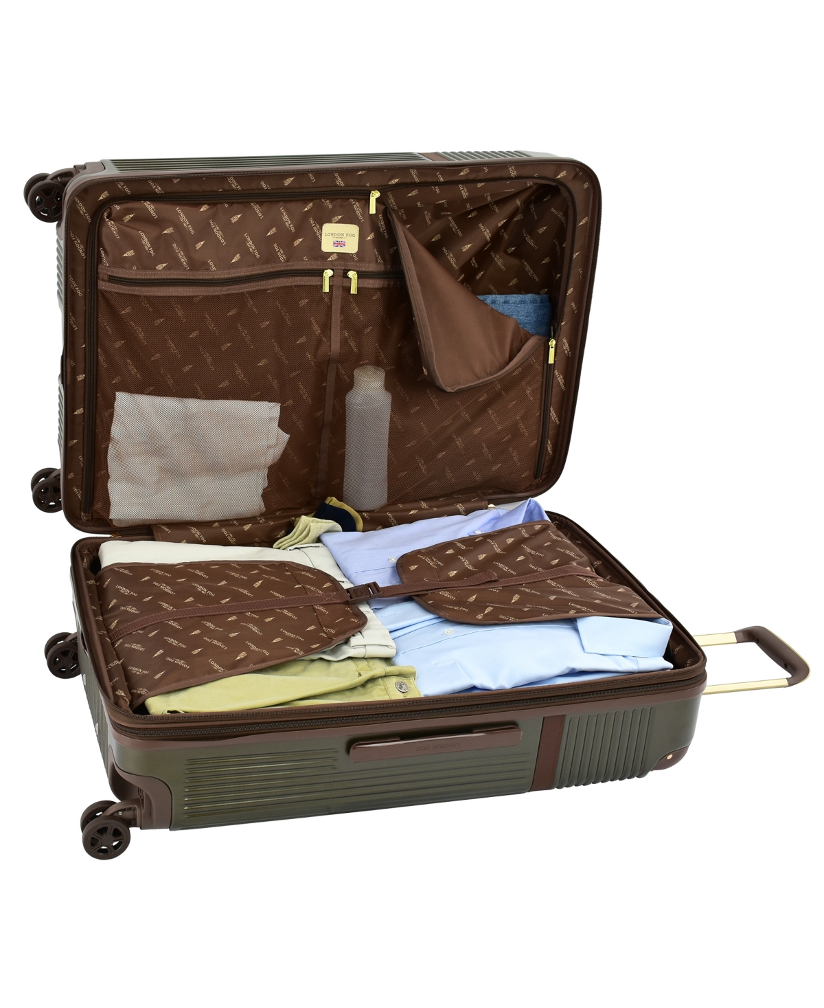 London Fog Brentwood Iv 20" Expandable Spinner Carry-on Hardside