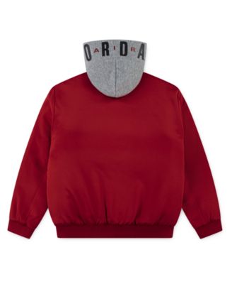 Boys 2T-7 Big Logo Hooded Bomber Jacket