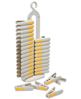 PegStore 30-Piece Clothes Pin Set with Storage Stand