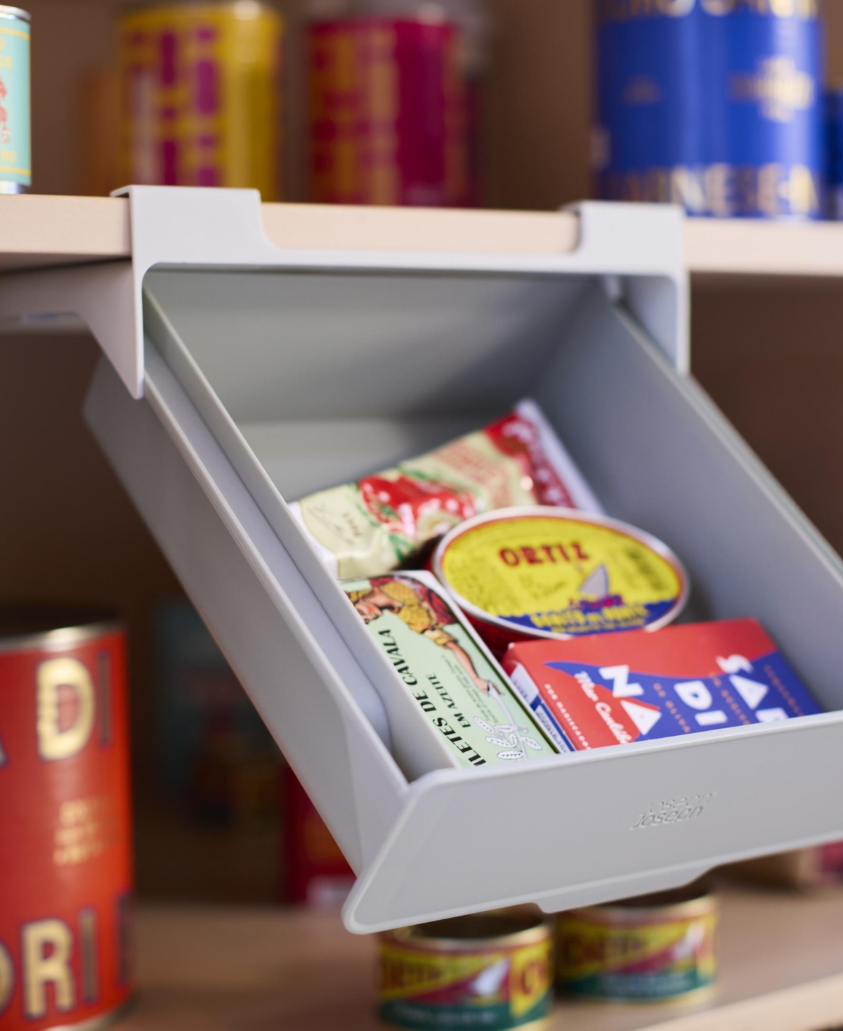 Joseph Joseph Cupboardstore Under-shelf Storage Drawer In Gray