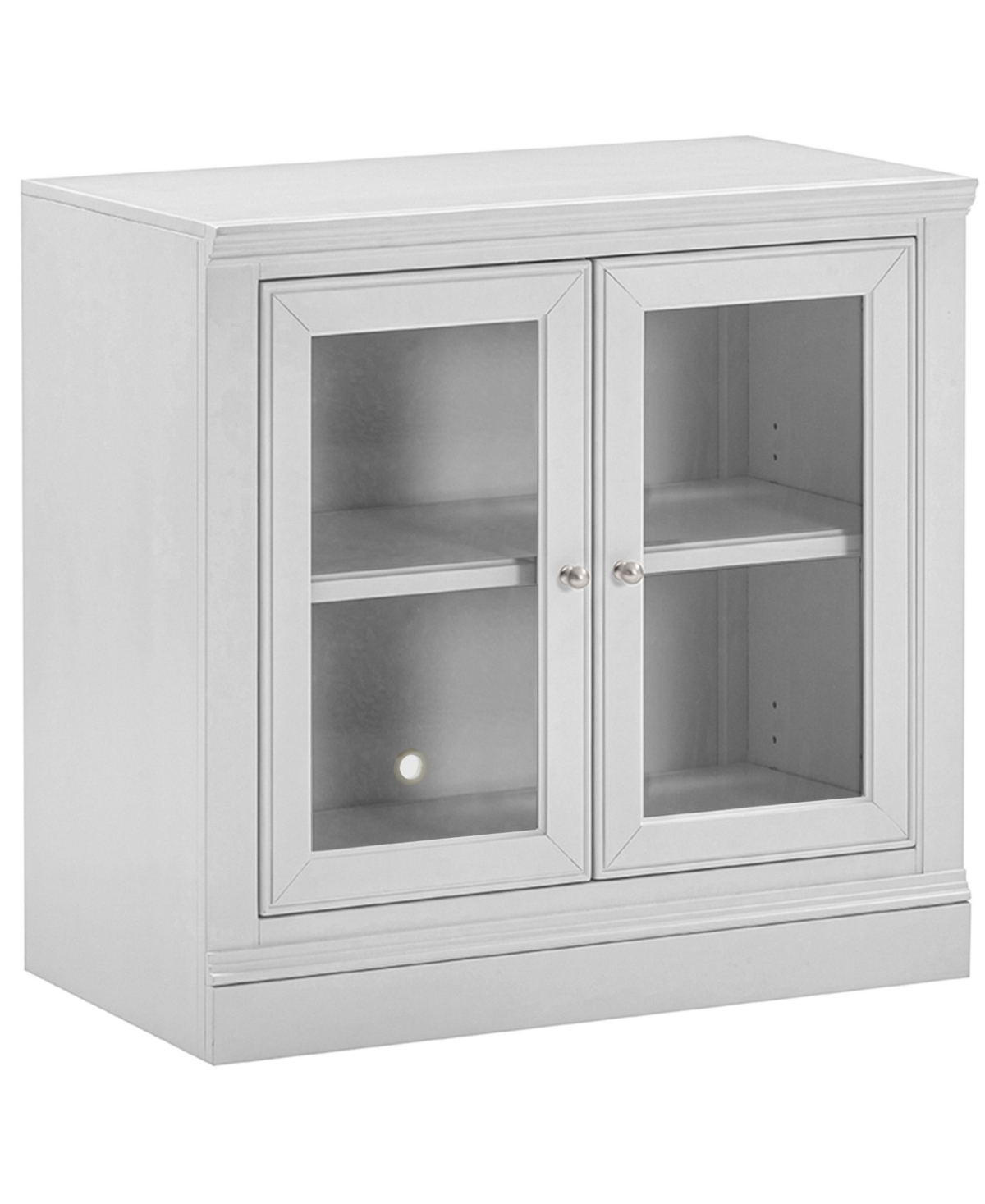 Macy's Furniture 31" Wooden Amren 2 Door Base Console Table In White