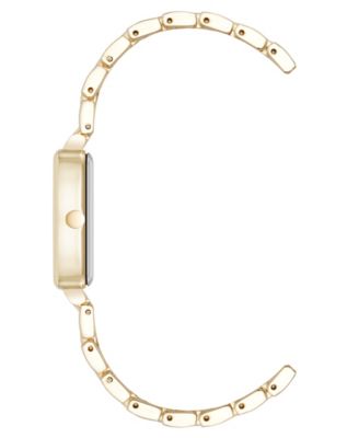 Women's Quartz Cushion Gold-Tone Metal Alloy Watch, 26mm