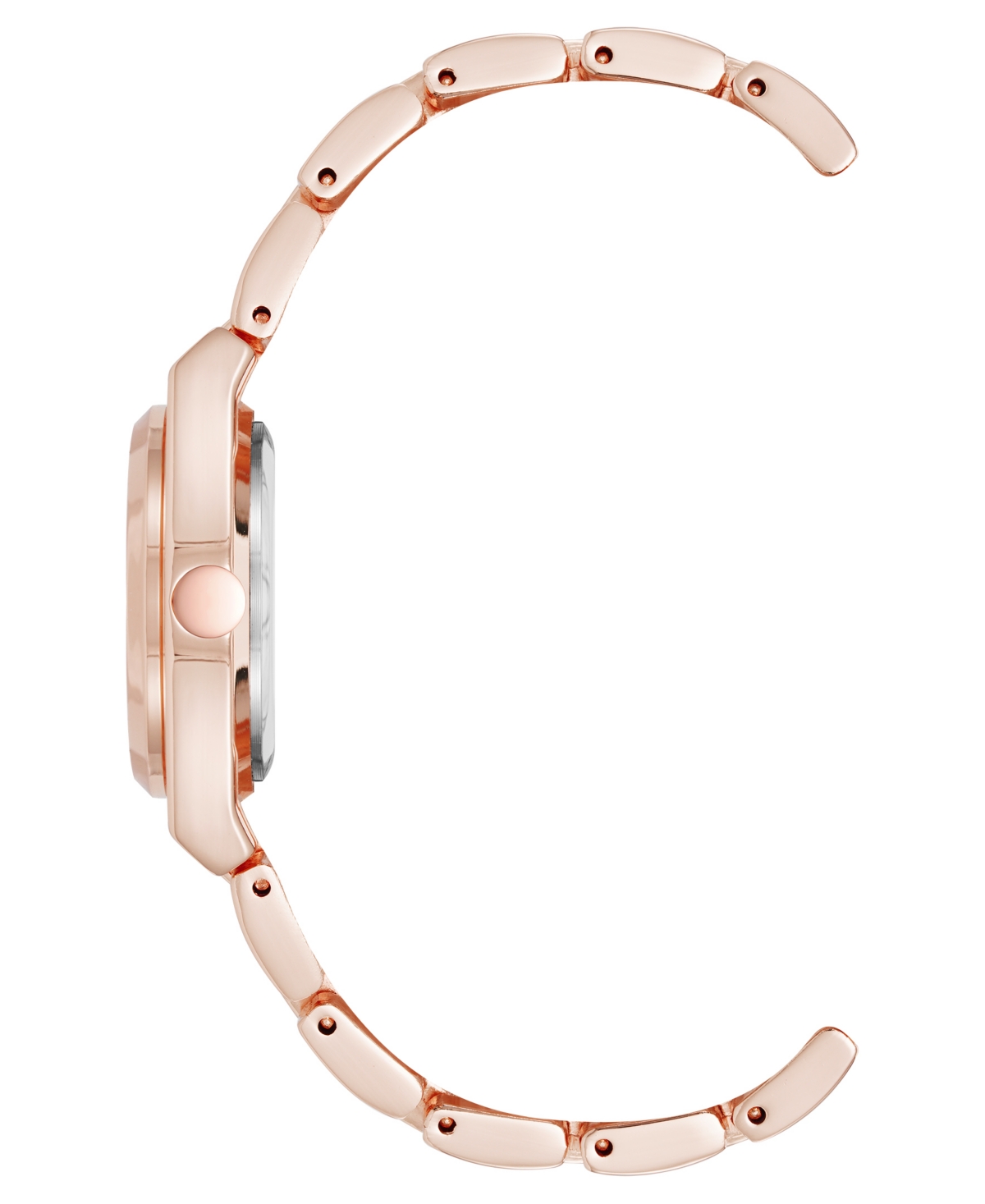 Anne Klein Women's Quartz Minimalist Rose Gold-Tone Metal Alloy Watch, 30mm