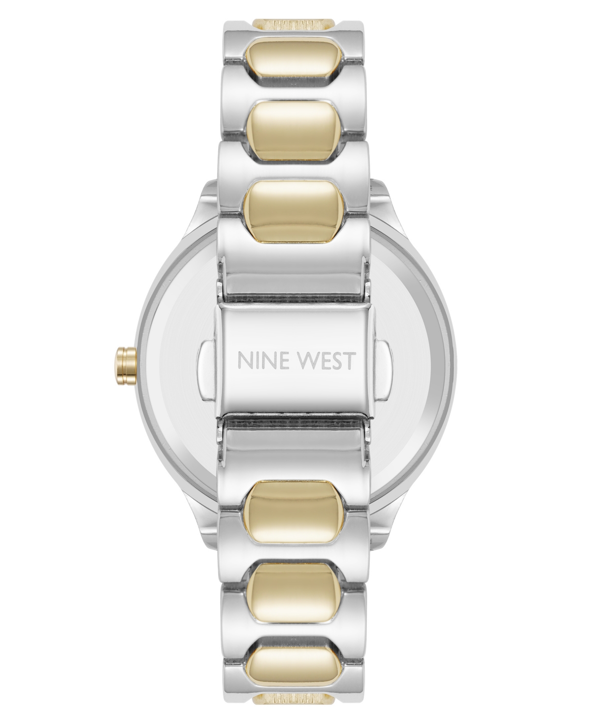 Anne Klein Women's Quartz Unique Silver-tone And Gold-tone Metal Alloy Watch, 33mm In Gray