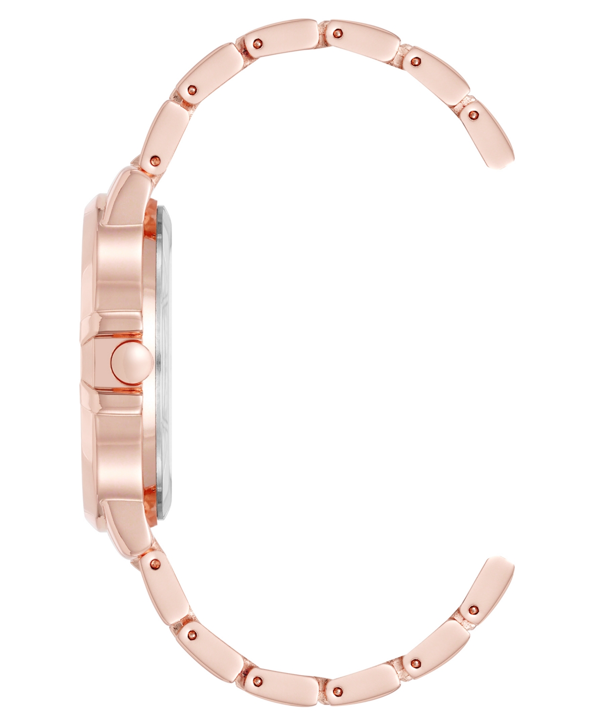Anne Klein Women's Quartz Classic Rose Gold-tone Metal Alloy Watch, 35mm In Gold