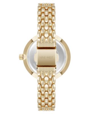 Women's Quartz Contemporary Gold-Tone Metal Alloy Watch, 35mm