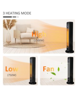 Oscillating Ceramic Space Heater w/ Remote Control,