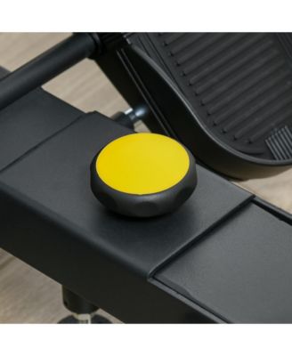 Foldable Water Rowing Machine with Wheels for Home Gym,