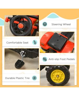 Kids Ride On Excavator/Bulldozer, Pedal Car Digger Toy