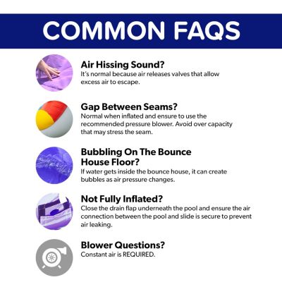 HeroKiddo Jelly Bean Castle Commercial Grade Bounce House with Dual Slide (with Blower), Kids and Adults, Basketball Hoop, Inflatable, Outdoor Indoor, Birthday Party Rental