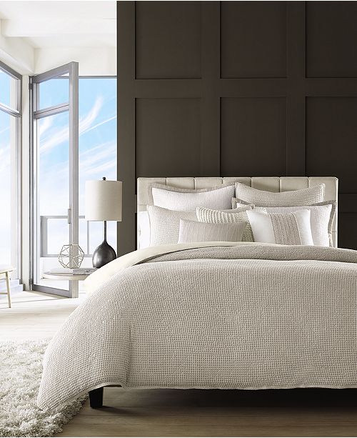 Hotel Collection Waffle Weave Full Queen Duvet Cover Created For