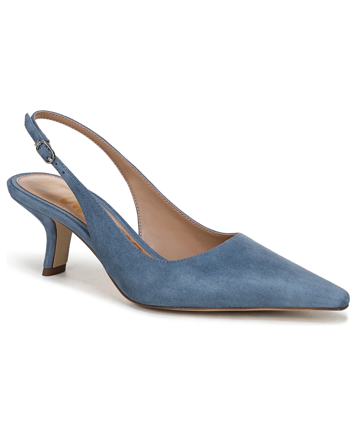 Sam Edelman Bianka Slingback Pointed Toe Pump In Blue