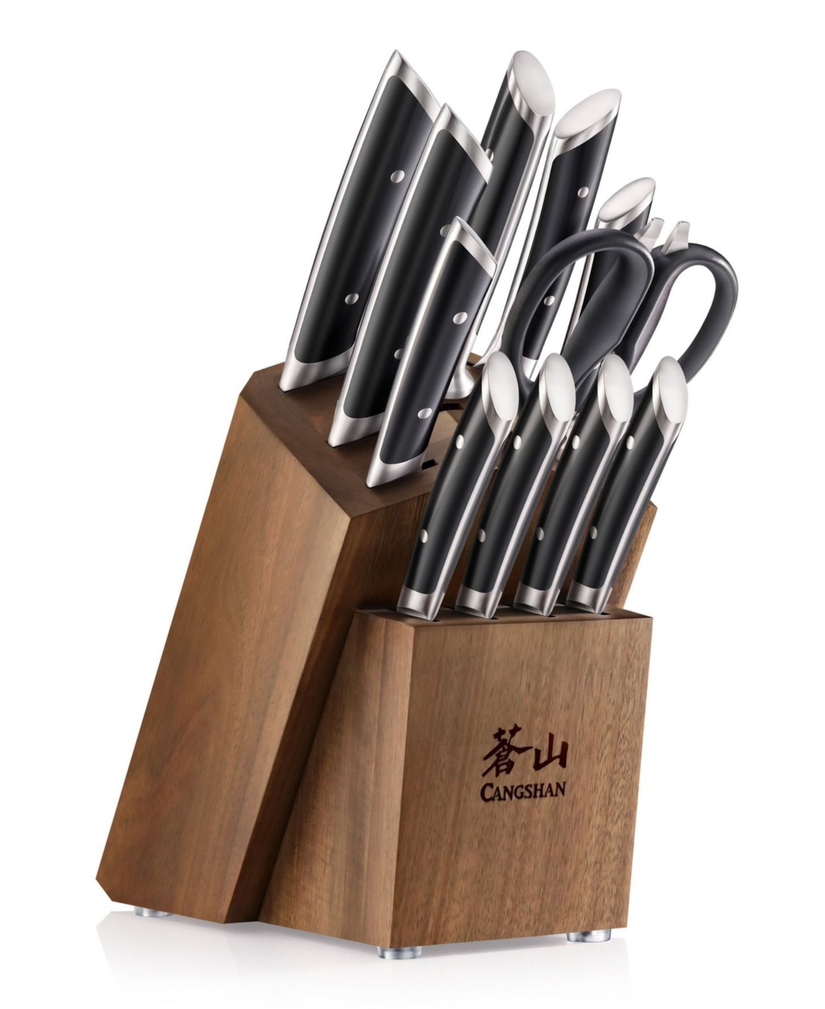 Cangshan Canghshan Helena Series 12-pc. Knife Block Set In Black