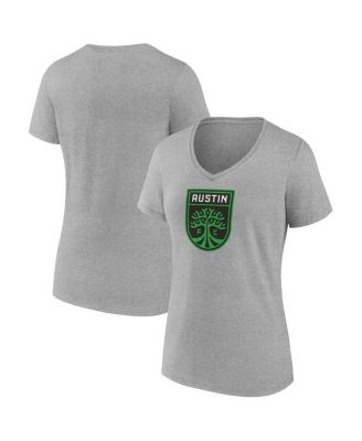 Fanatics - Women's Steel Austin FC Logo V-Neck T-Shirt