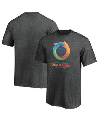 Fanatics - Big Boys and Girls Heather Charcoal 2022 Special Olympics USA Games Primary Logo T-Shirt