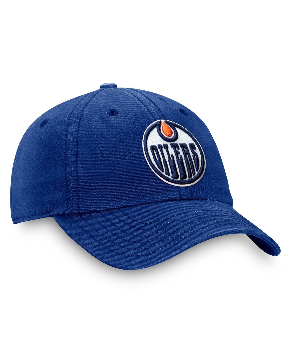 Fanatics Men's Royal Edmonton Oilers Core Primary Logo Adjustable Hat