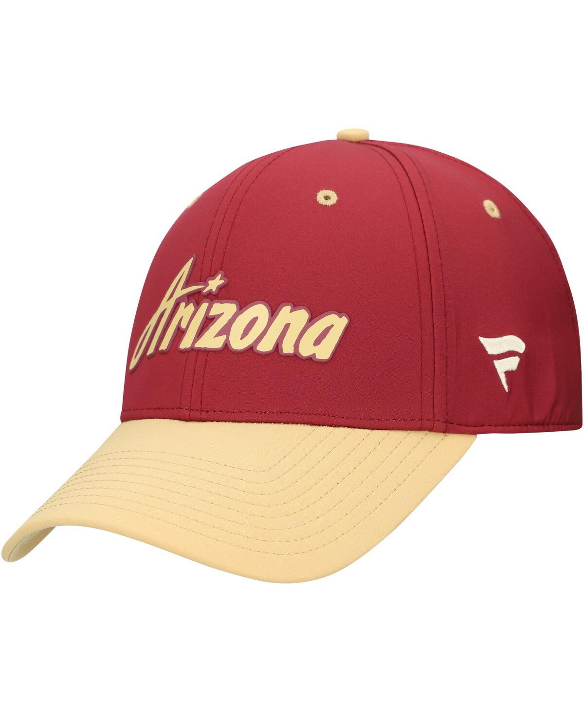 Fanatics Men's Garnet/yellow Arizona Coyotes Flex Hat
