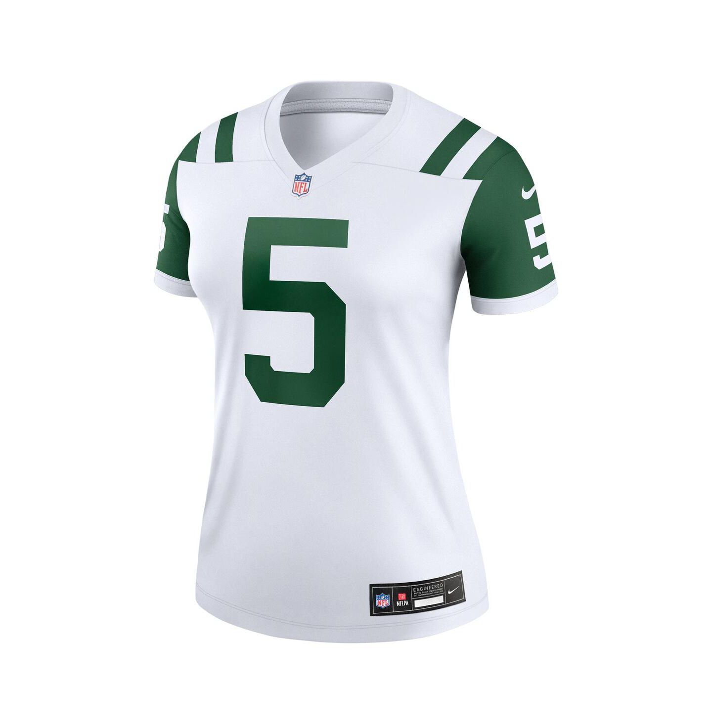 Женский топ Nike Garrett Wilson Classic Alternate White New York Jets Alternate Legend Player Performance — фото 2