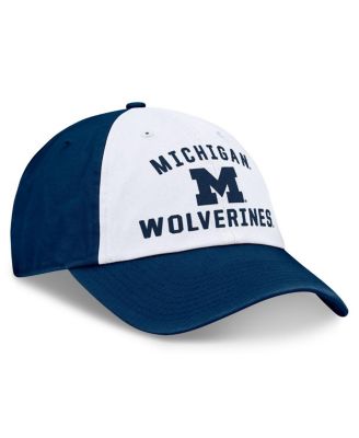 Men's&nbsp;White/Navy Michigan Wolverines Heritage Weston Adjustable Hat