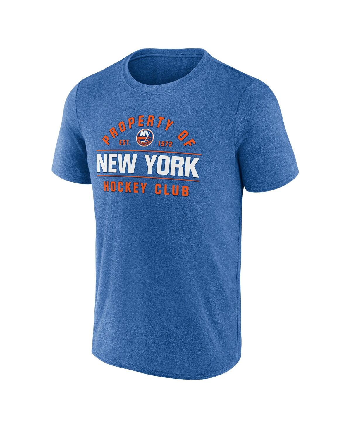 Fanatics Men's Heather Royal New York Islanders Property Of T-shirt In Blue