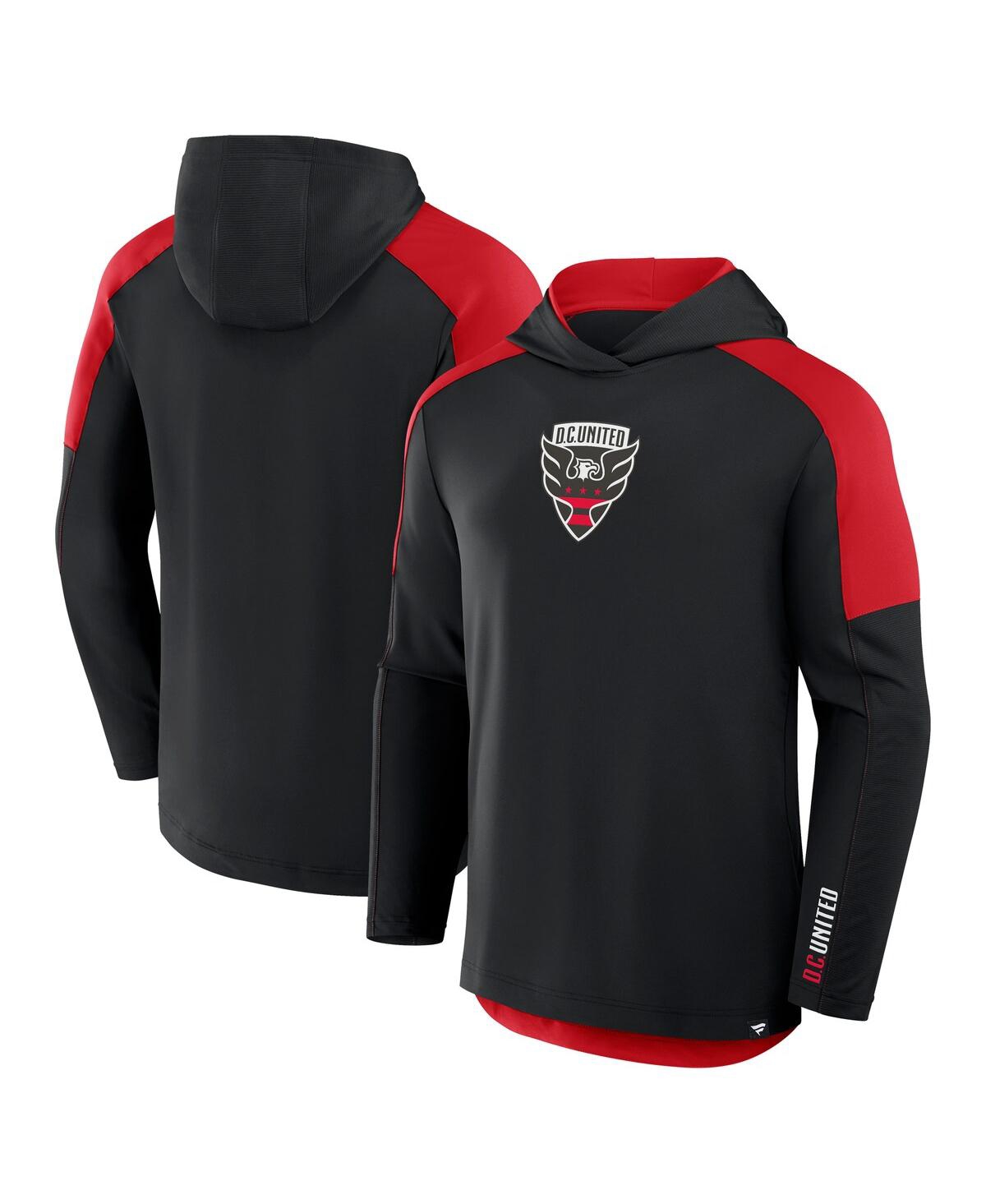 Fanatics Men's Black D.c. United Red Card Transitional Pullover Hoodie In Black