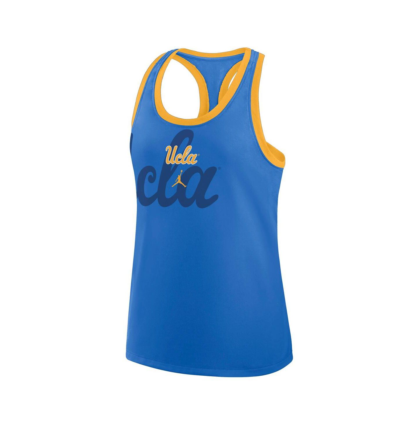 Женский топ Jordan Blue Ucla Bruins Primetime Racerback Tri-Blend — фото 2