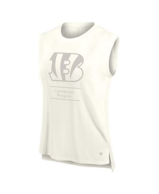 Women's Cream Cincinnati Bengals Studio Embrace Tank Top